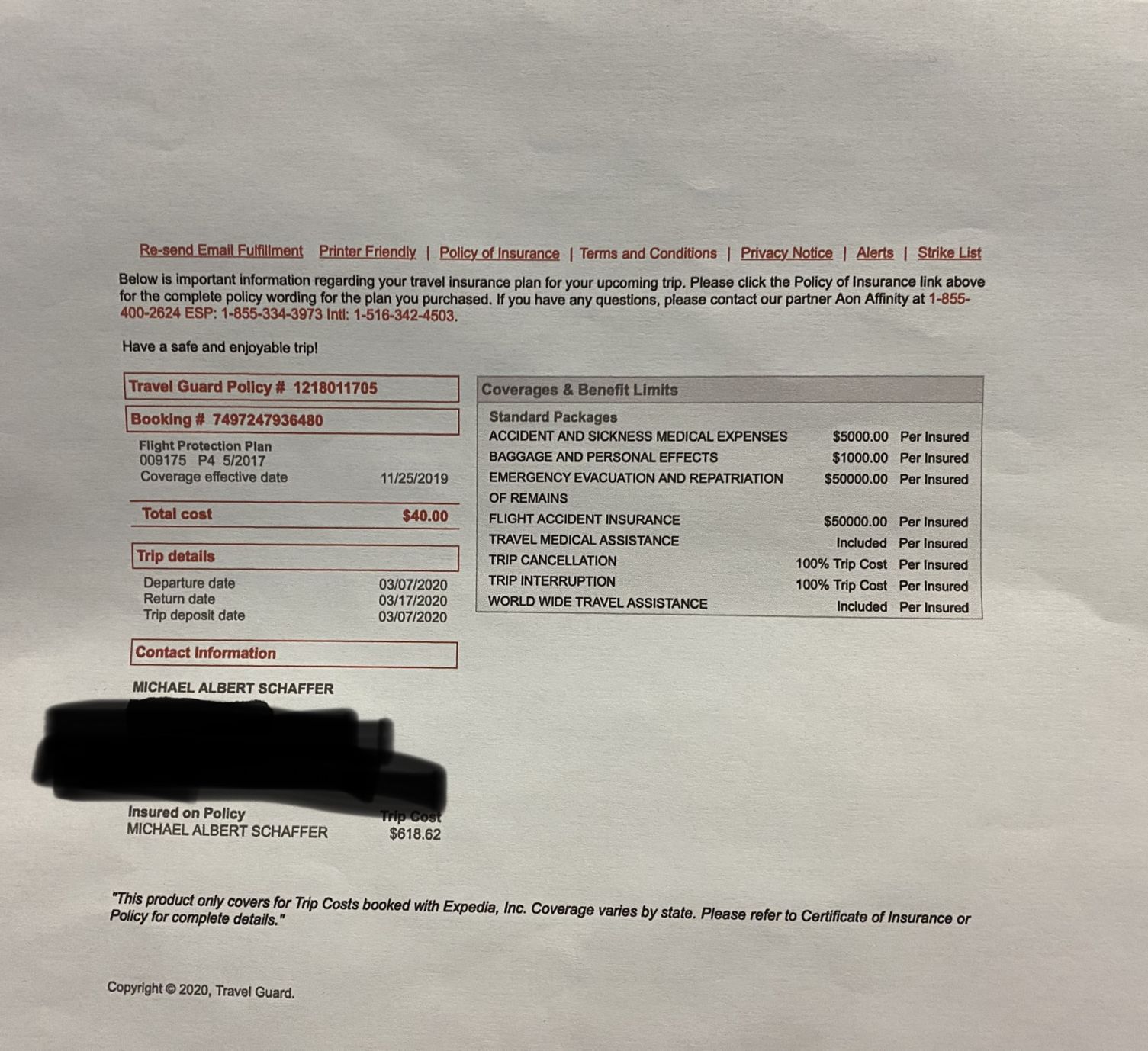 Gonzaga student, military member out $2,200 after overseas trip canceled, insurance not helping